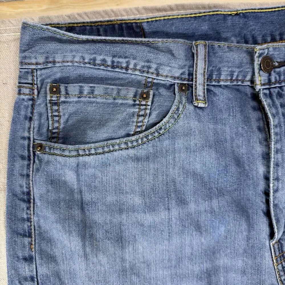 Levi's 505 Men's Blue Denim Straight Leg Jeans Regular Fit 5-Pocket 34x34
